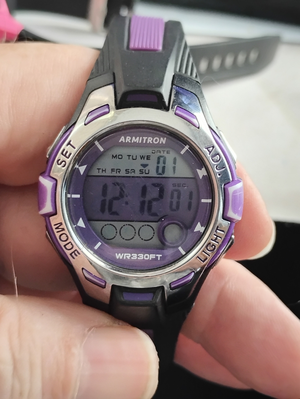 Armitron Purple Digital Sport Watch - Water Resistant